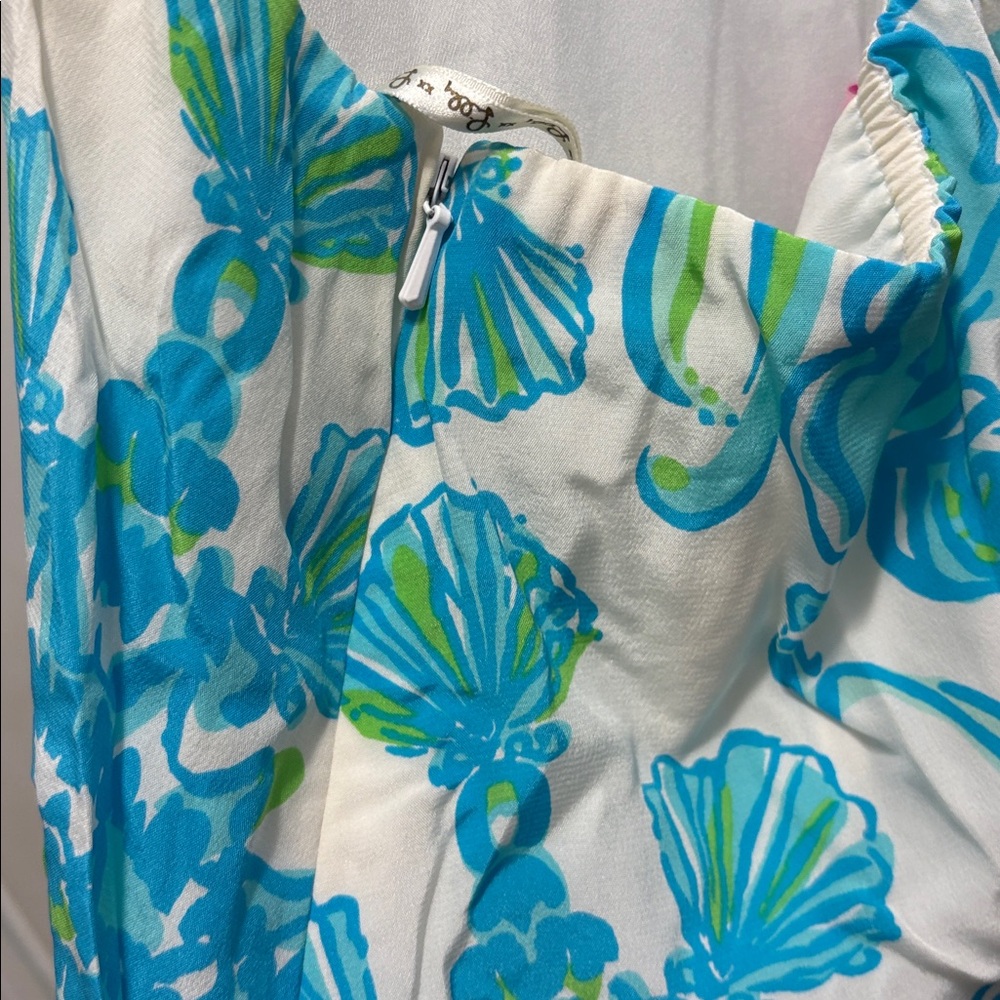 Lilly Pulitzer Vibrant Blue and White Dress size 4 - Picture 6 of 6